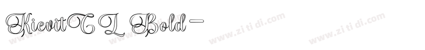 KievitCL Bold字体转换